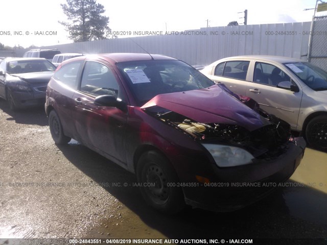 3FAFP31N45R114503 - 2005 FORD FOCUS ZX3 RED photo 1