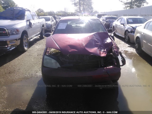 3FAFP31N45R114503 - 2005 FORD FOCUS ZX3 RED photo 6