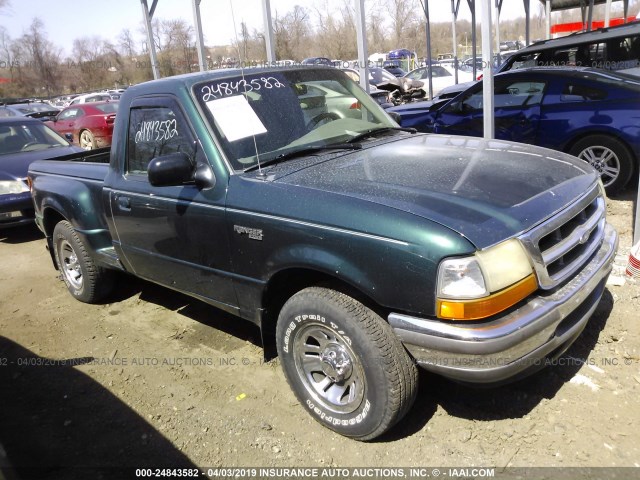 1FTYR10C4WTA68611 - 1998 FORD RANGER GREEN photo 1