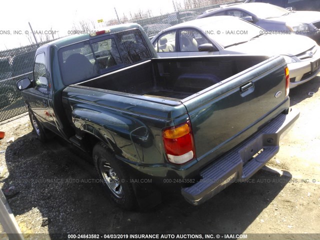 1FTYR10C4WTA68611 - 1998 FORD RANGER GREEN photo 3