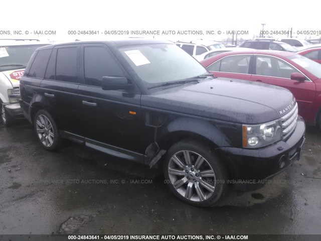 SALSH23428A137063 - 2008 LAND ROVER RANGE ROVER SPORT SUPERCHARGED BLACK photo 1