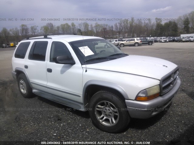 1D4HR58N93F523494 - 2003 DODGE DURANGO SLT PLUS WHITE photo 1