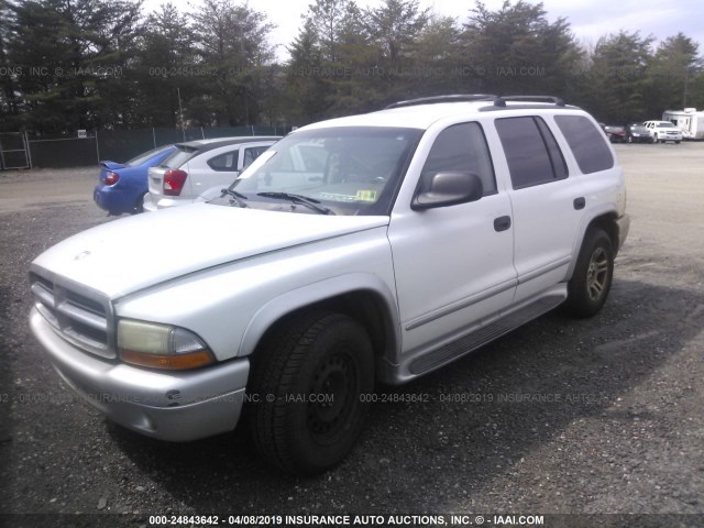 1D4HR58N93F523494 - 2003 DODGE DURANGO SLT PLUS WHITE photo 2