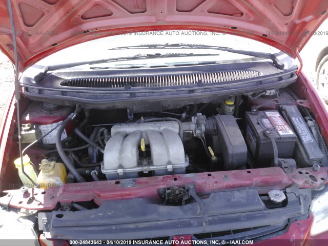 2B4FP25B9WR854010 - 1998 DODGE CARAVAN RED photo 10