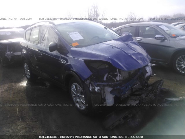 1FMCU0F78EUB95525 - 2014 FORD ESCAPE S BLUE photo 1