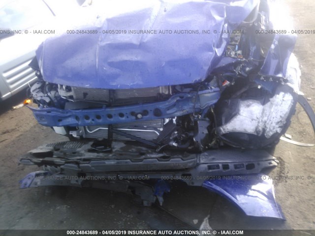 1FMCU0F78EUB95525 - 2014 FORD ESCAPE S BLUE photo 6