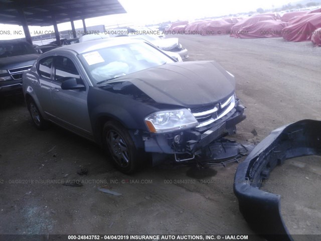 1B3BD4FB2BN520950 - 2011 DODGE AVENGER EXPRESS SILVER photo 1