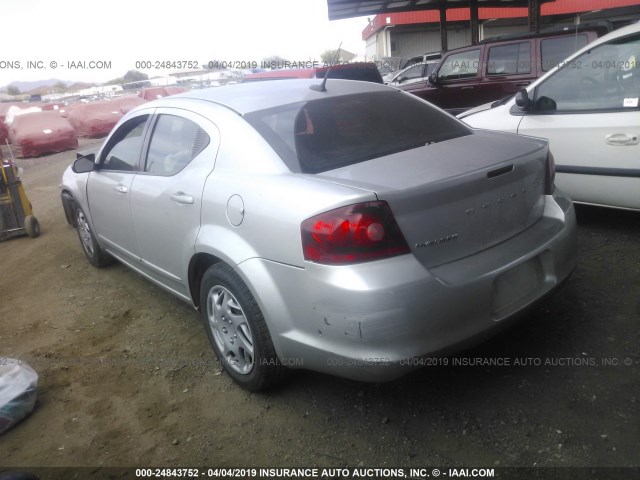 1B3BD4FB2BN520950 - 2011 DODGE AVENGER EXPRESS SILVER photo 3