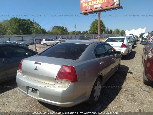 4A3AB36F44E139663 - 2004 MITSUBISHI GALANT ES MEDIUM/LS MEDIUM GRAY photo 4