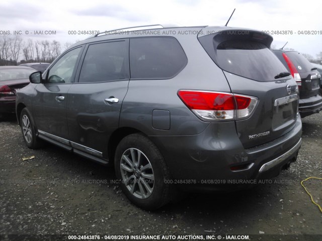 5N1AR2MM6GC639782 - 2016 NISSAN PATHFINDER S/SV/SL/PLATINUM GRAY photo 3