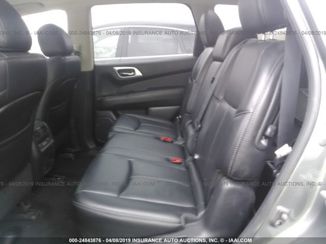 5N1AR2MM6GC639782 - 2016 NISSAN PATHFINDER S/SV/SL/PLATINUM GRAY photo 8