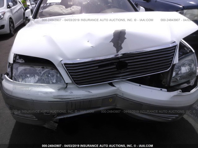 JT8BH28F7X0162576 - 1999 LEXUS LS 400 WHITE photo 6