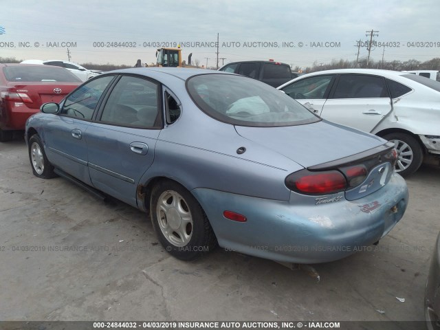 1FAFP52S9WG217957 - 1998 FORD TAURUS LX/SE BLUE photo 3