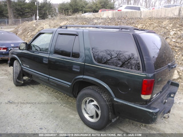 1GNDT13X93K166587 - 2003 CHEVROLET BLAZER GREEN photo 3