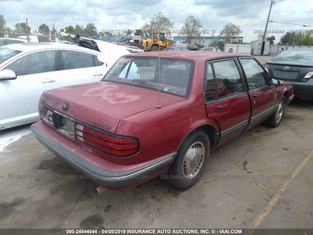 1G2HZ54C7JW278584 - 1988 PONTIAC BONNEVILLE SE RED photo 4