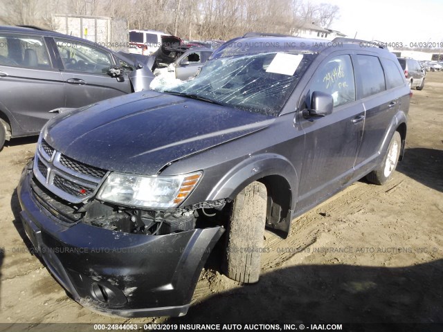 3C4PDDBG2GT226705 - 2016 DODGE JOURNEY SXT GRAY photo 2