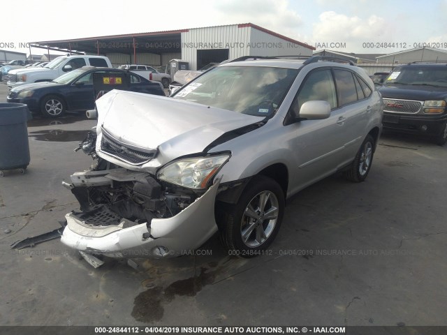 JTJHW31U872015815 - 2007 LEXUS RX 400H SILVER photo 2