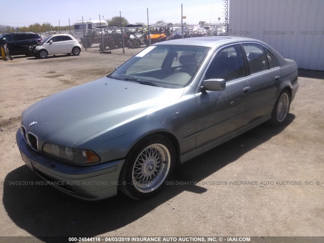 WBADT33471GF40656 - 2001 BMW 525 I TEAL photo 2