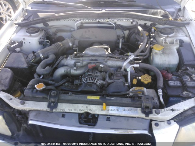 JF1SG65645H708948 - 2005 SUBARU FORESTER 2.5XS თეთრი ფოტო 10