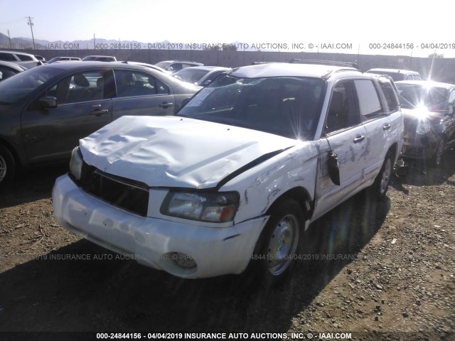 JF1SG65645H708948 - 2005 SUBARU FORESTER 2.5XS თეთრი ფოტო 2
