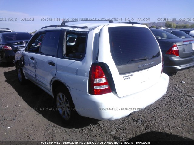 JF1SG65645H708948 - 2005 SUBARU FORESTER 2.5XS თეთრი ფოტო 3