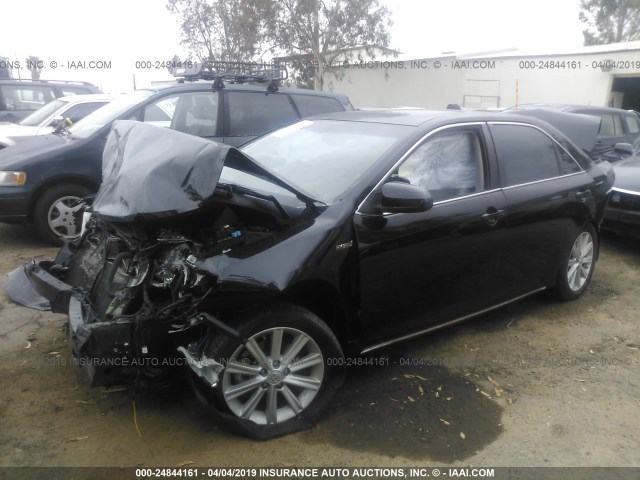 4T1BD1FK4CU060660 - 2012 TOYOTA CAMRY HYBRID/LE/XLE أسود صورة 2