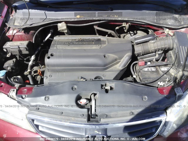 2HKRL18052H510990 - 2002 HONDA ODYSSEY EXL RED photo 10