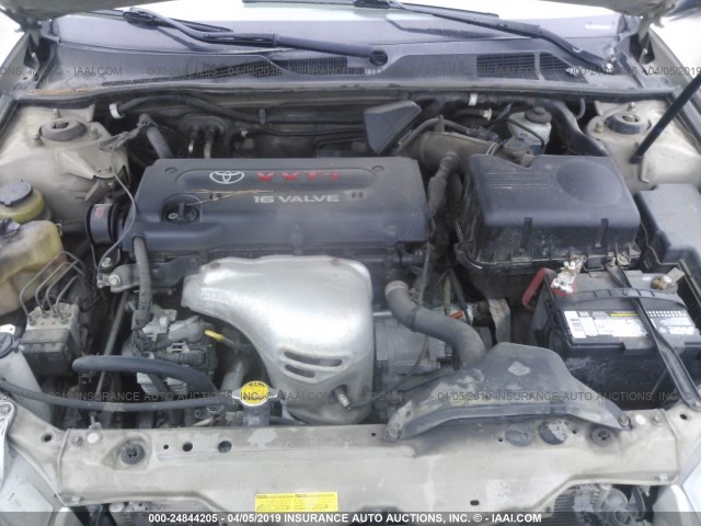 JTDBE32K763054980 - 2006 TOYOTA CAMRY LE/XLE GOLD photo 10