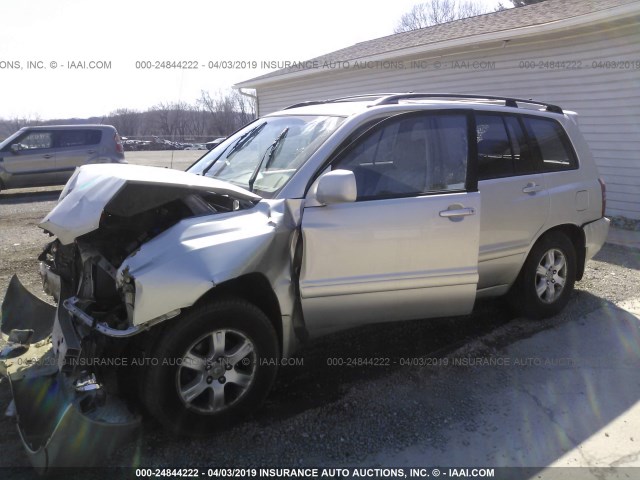 JTEGF21A730080333 - 2003 TOYOTA HIGHLANDER LIMITED SILVER photo 2