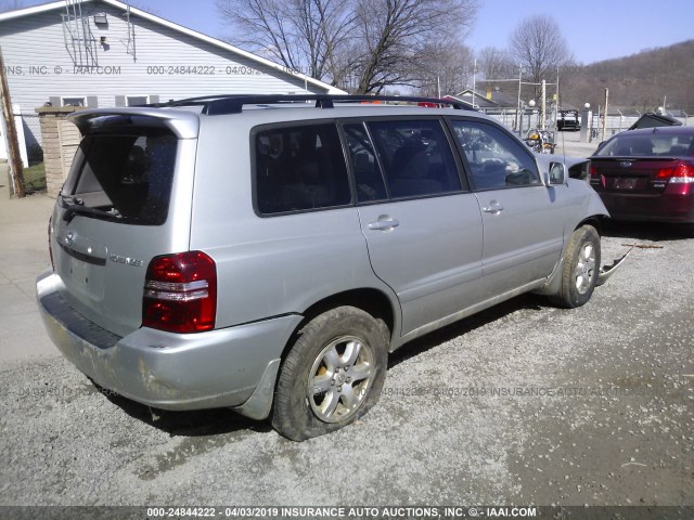 JTEGF21A730080333 - 2003 TOYOTA HIGHLANDER LIMITED SILVER photo 4