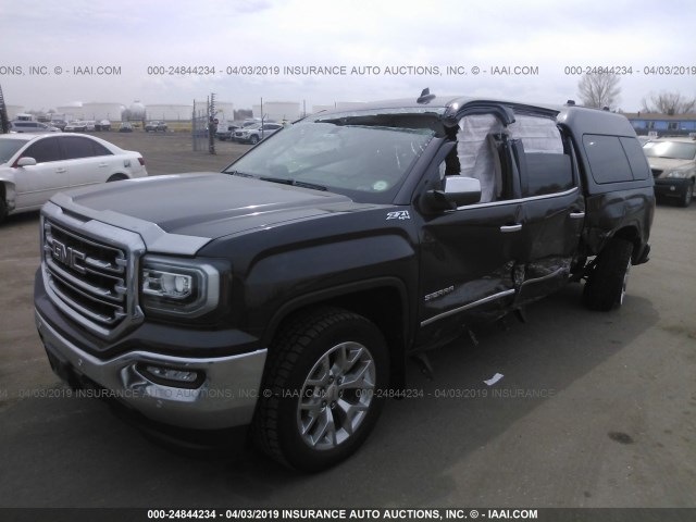 3GTU2NEC3GG236966 - 2016 GMC SIERRA K1500 SLT BLACK photo 2