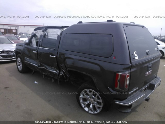 3GTU2NEC3GG236966 - 2016 GMC SIERRA K1500 SLT BLACK photo 3