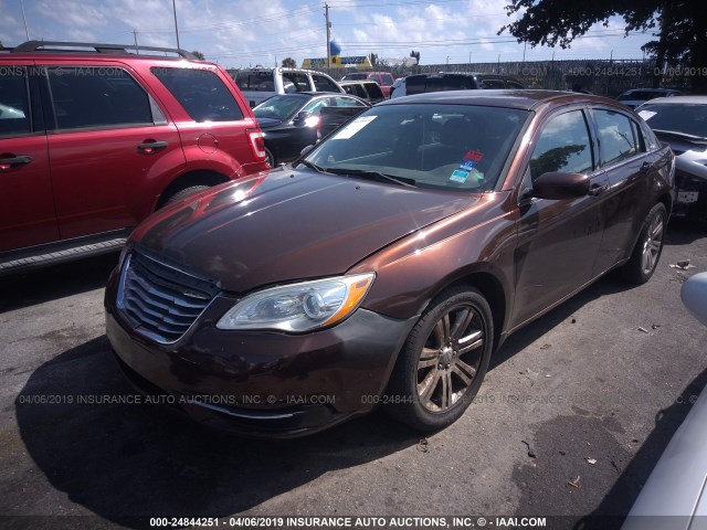 1C3CCBAB5DN648267 - 2013 CHRYSLER 200 LX BROWN photo 2