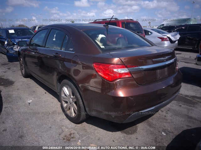 1C3CCBAB5DN648267 - 2013 CHRYSLER 200 LX BROWN photo 3