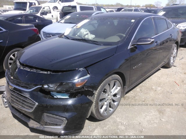 1G1ZH5SX5HF225748 - 2017 CHEVROLET MALIBU PREMIER BLACK photo 2