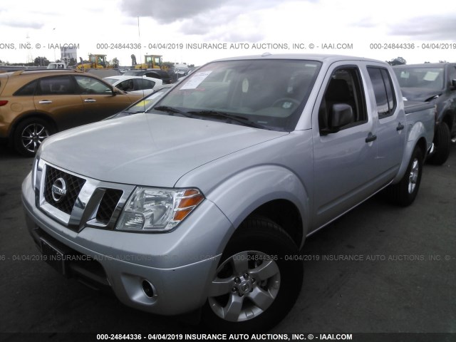 1N6AD0ER2DN757925 - 2013 NISSAN FRONTIER S/SV/SL/PRO-4X SILVER photo 2