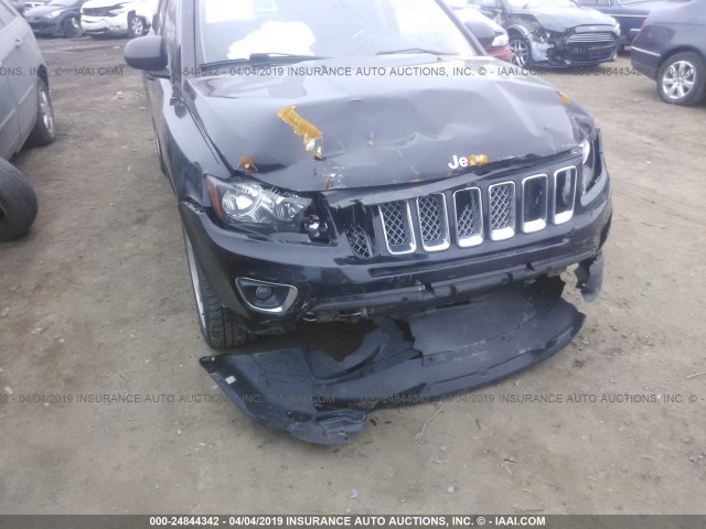 1C4NJCEA3ED663035 - 2014 JEEP COMPASS LATITUDE BLACK photo 6