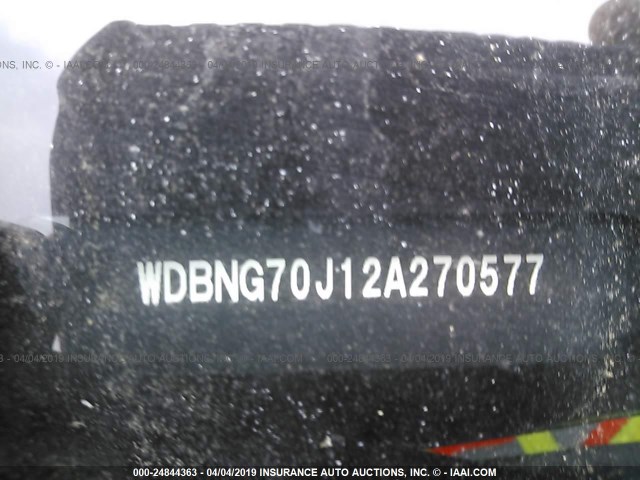 WDBNG70J12A270577 - 2002 MERCEDES-BENZ S 430 WHITE photo 9