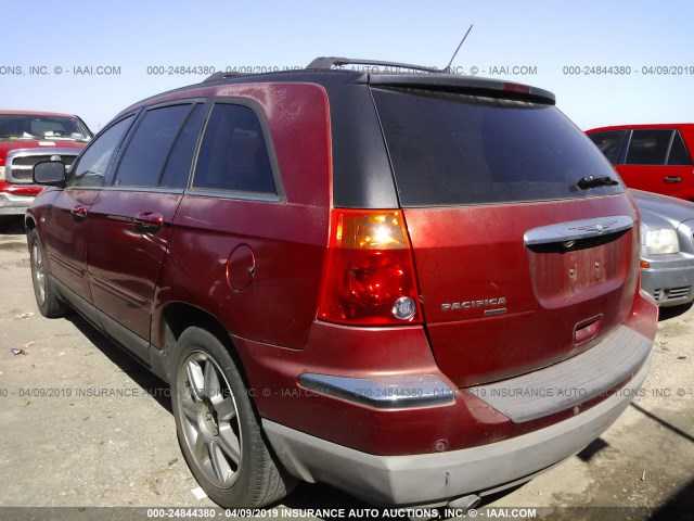 2A8GM68X47R149107 - 2007 CHRYSLER PACIFICA TOURING MAROON photo 3