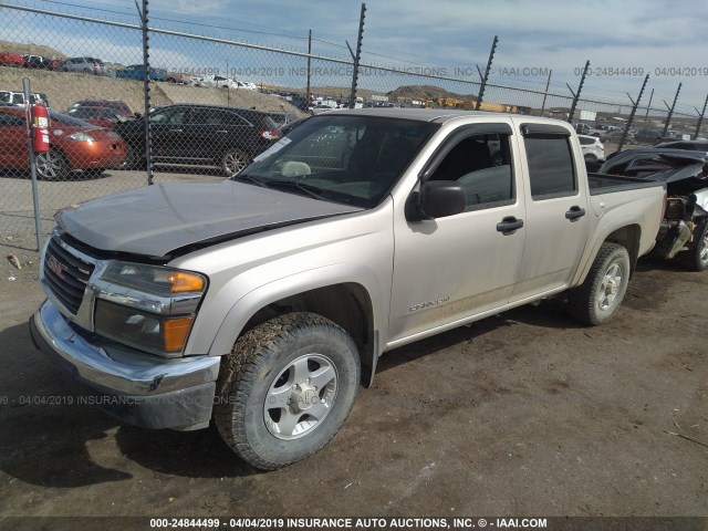 1GTDT136658151450 - 2005 GMC CANYON SILVER photo 2