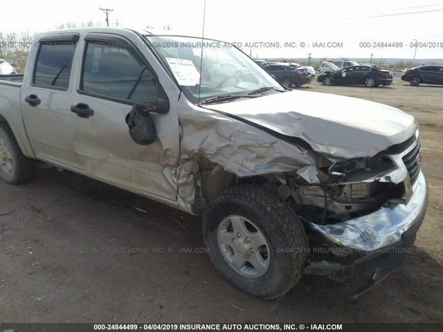 1GTDT136658151450 - 2005 GMC CANYON SILVER photo 6