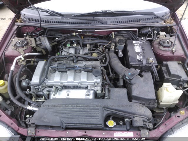 JM1BJ225021615817 - 2002 MAZDA PROTEGE DX/LX/ES BURGUNDY photo 10