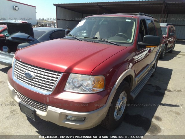 1FMFU17506LA55623 - 2006 FORD EXPEDITION EDDIE BAUER RED photo 2