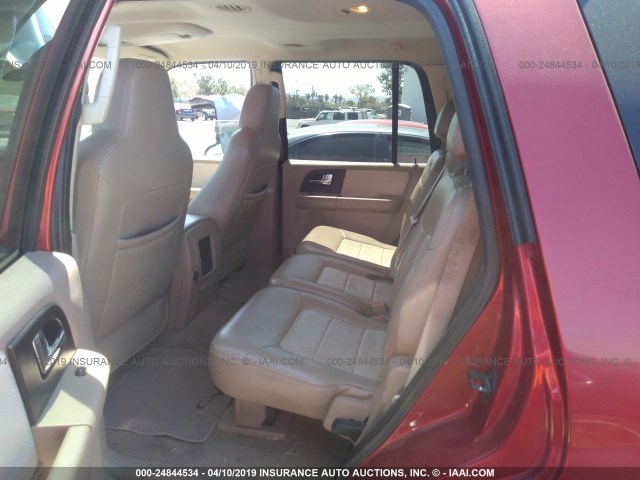 1FMFU17506LA55623 - 2006 FORD EXPEDITION EDDIE BAUER RED photo 8