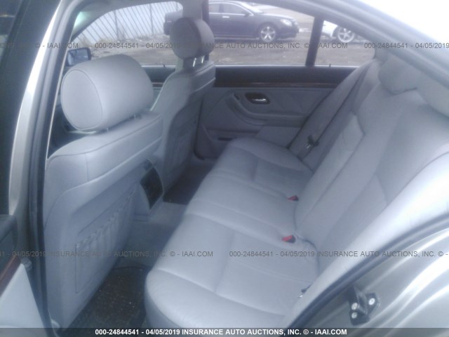 WBADT63413CK41138 - 2003 BMW 530 I AUTOMATIC GRAY photo 8