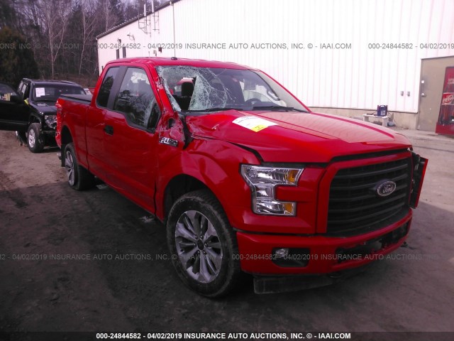 1FTFX1EFXHKC68594 - 2017 FORD F150 SUPER CAB RED photo 6