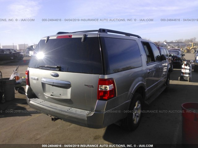 1FMFK16508LA49797 - 2008 FORD EXPEDITION EL XLT GRAY photo 4