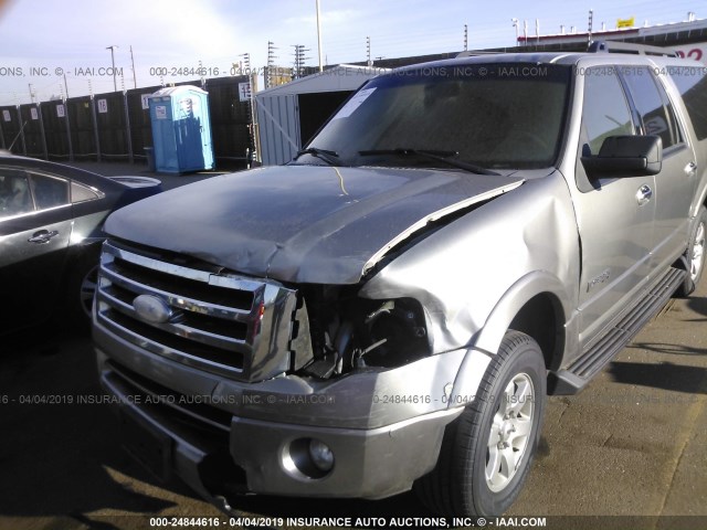 1FMFK16508LA49797 - 2008 FORD EXPEDITION EL XLT GRAY photo 6