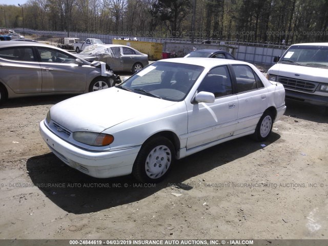 KMHJF33MXSU807040 - 1995 HYUNDAI ELANTRA GLS WHITE photo 2