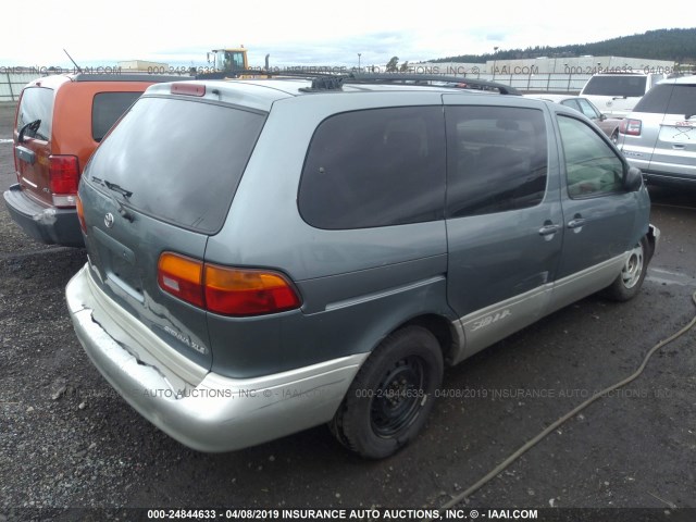 4T3ZF13C1XU124642 - 1999 TOYOTA SIENNA LE/XLE BLUE photo 4